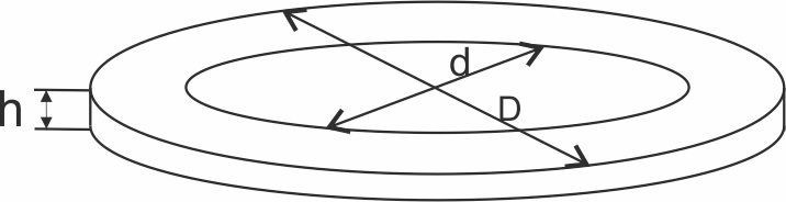 Рис.1. Чертеж диска фрикционного 30х6х5