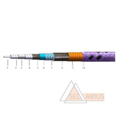Кабельная сборка СВЧ измерительная с защитой CabLX-LMX6S-Nf-SMAm-1m