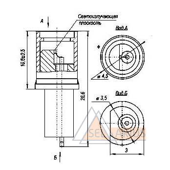 Светоизлучающий диод ИП-4 (ИП-4-01)
